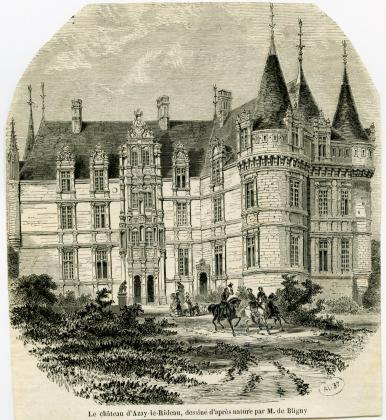 Le château d'Azay-le-Rideau, dessiné d'après nature par M. de Bligny