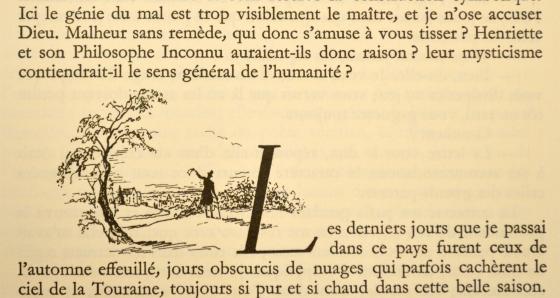 [Félix quittant le village de Saché]