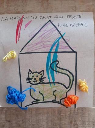 &quotLa Maison du chat-qui-pelote" selon Jeanne (3 ans 1/2)