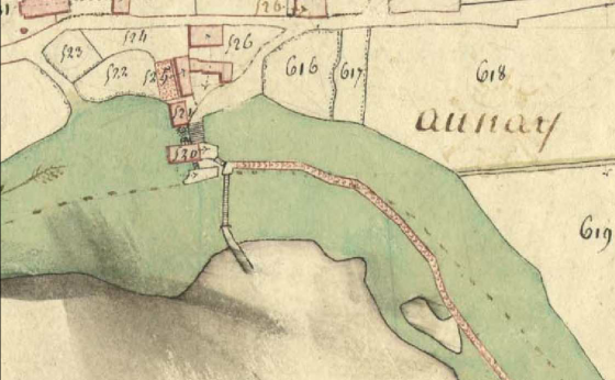 [Extrait du plan parcellaire du cadastre napoléonien de la commune d'Azay-le-Rideau]