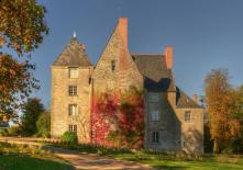 Le château de Saché en fin de journée